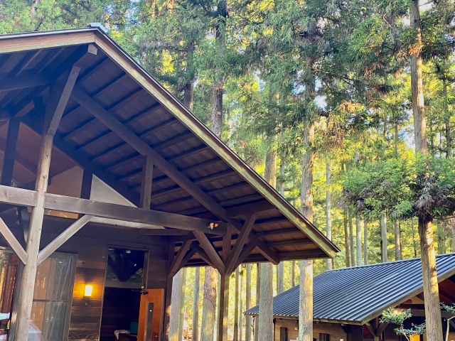 那須コテージは自然に囲まれて空気がおいしい