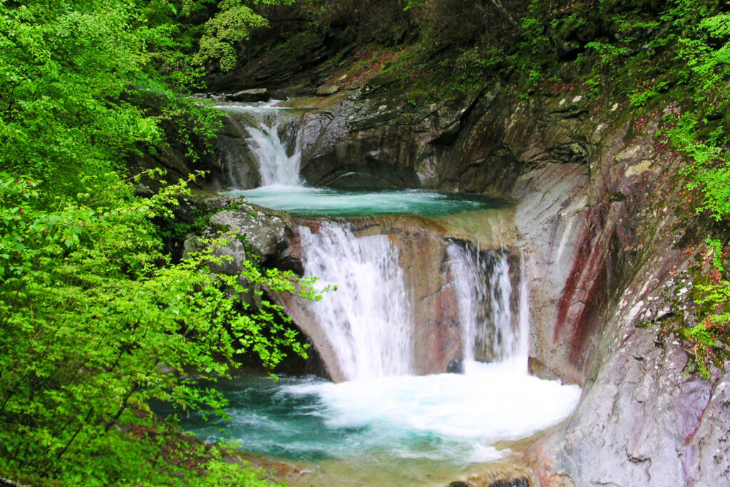 涼しい風を感じられる西沢渓谷