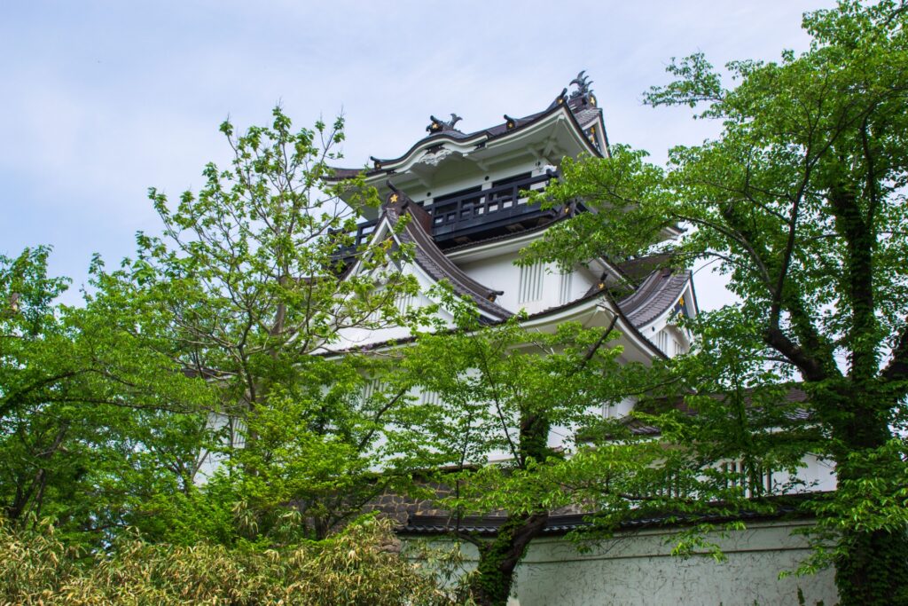 歴史を感じる横手城跡公園