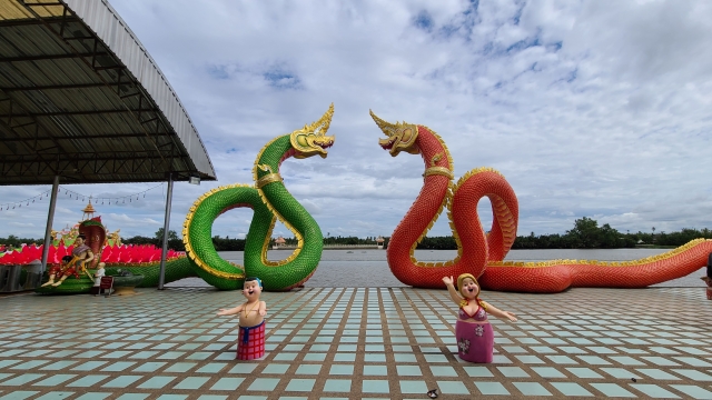 バンコクのピンクガネーシャがあるワット・サマーン・ラッタナーラーム寺院