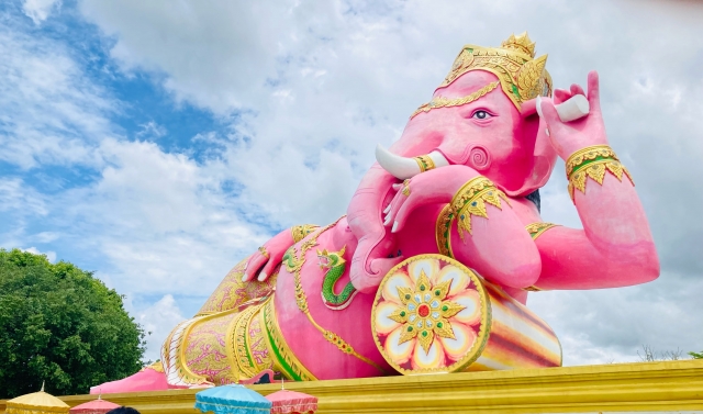バンコクのピンクガネーシャ