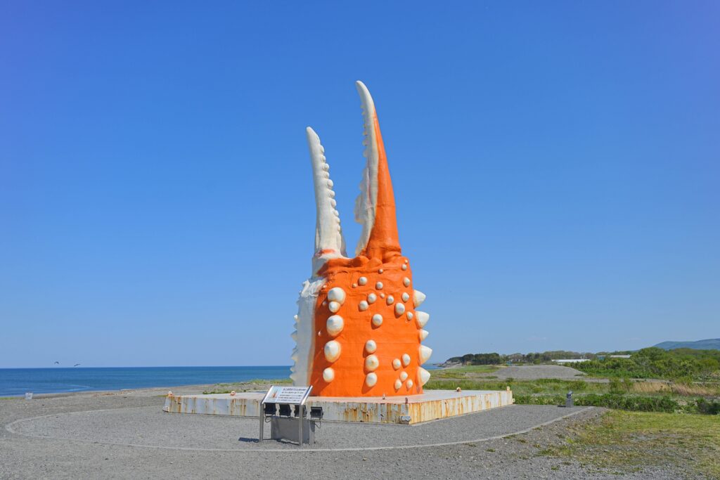 圧巻のカニの爪オブジェ
