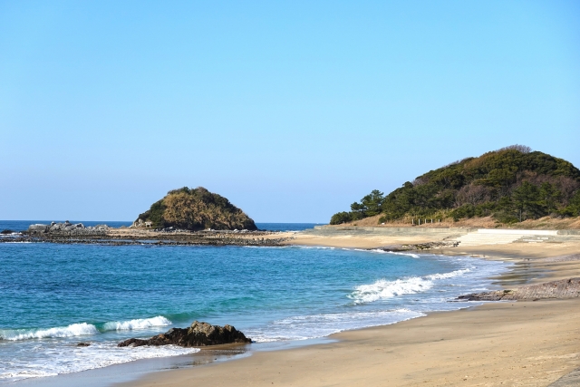 福岡の涼しい観光スポット・志賀島海水浴場