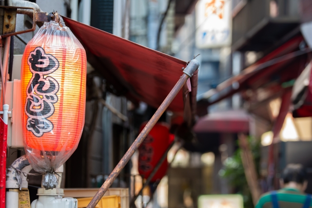 もんじゃ焼き屋さんがある通り