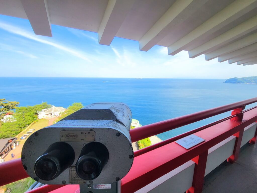 熱海城から見る熱海の海