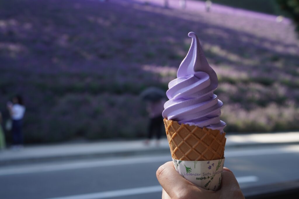 ラベンダーソフトクリーム