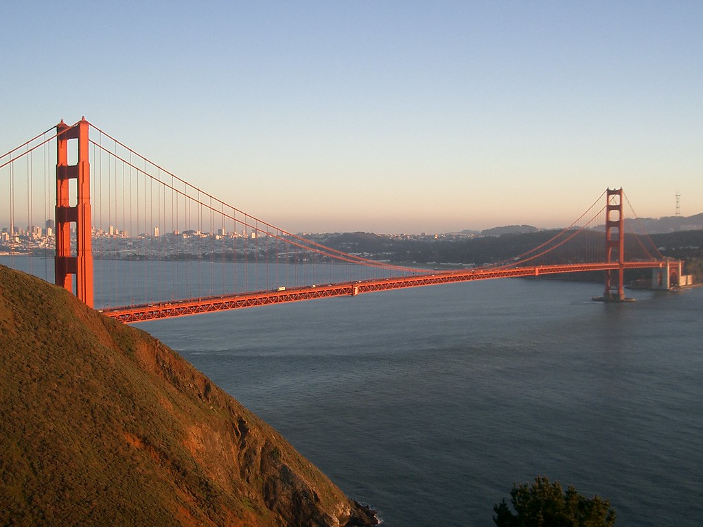 美しい夕景のサンフランシスコ