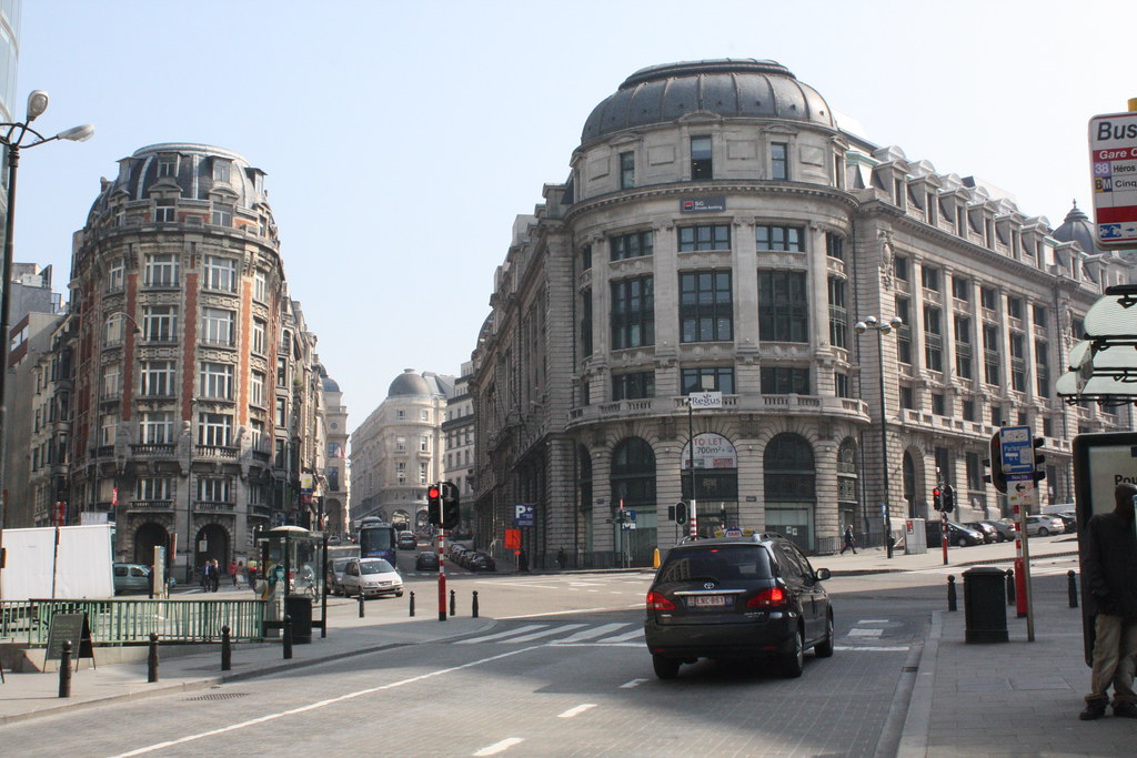 ブリュッセル中央駅付近