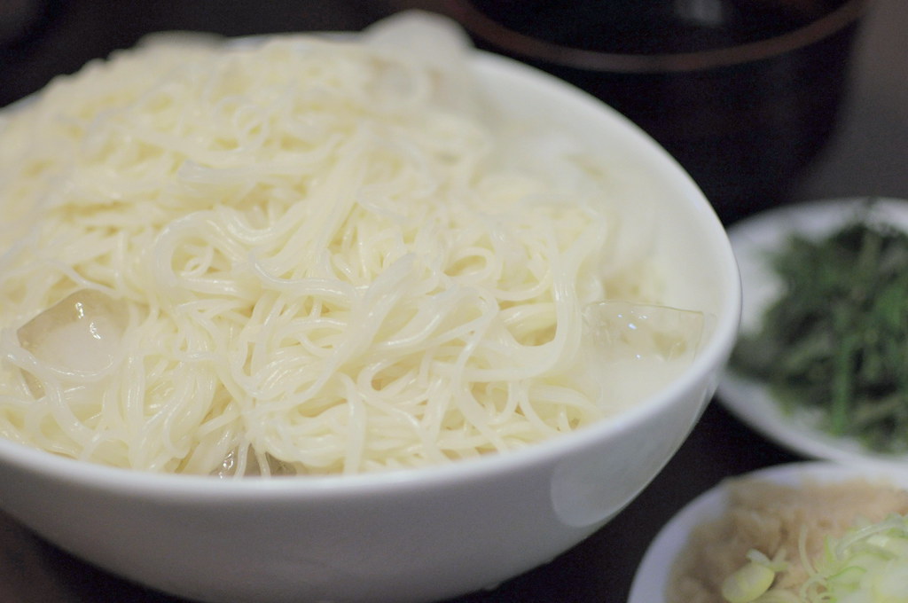 黒部の夏グルメである大岩そうめん