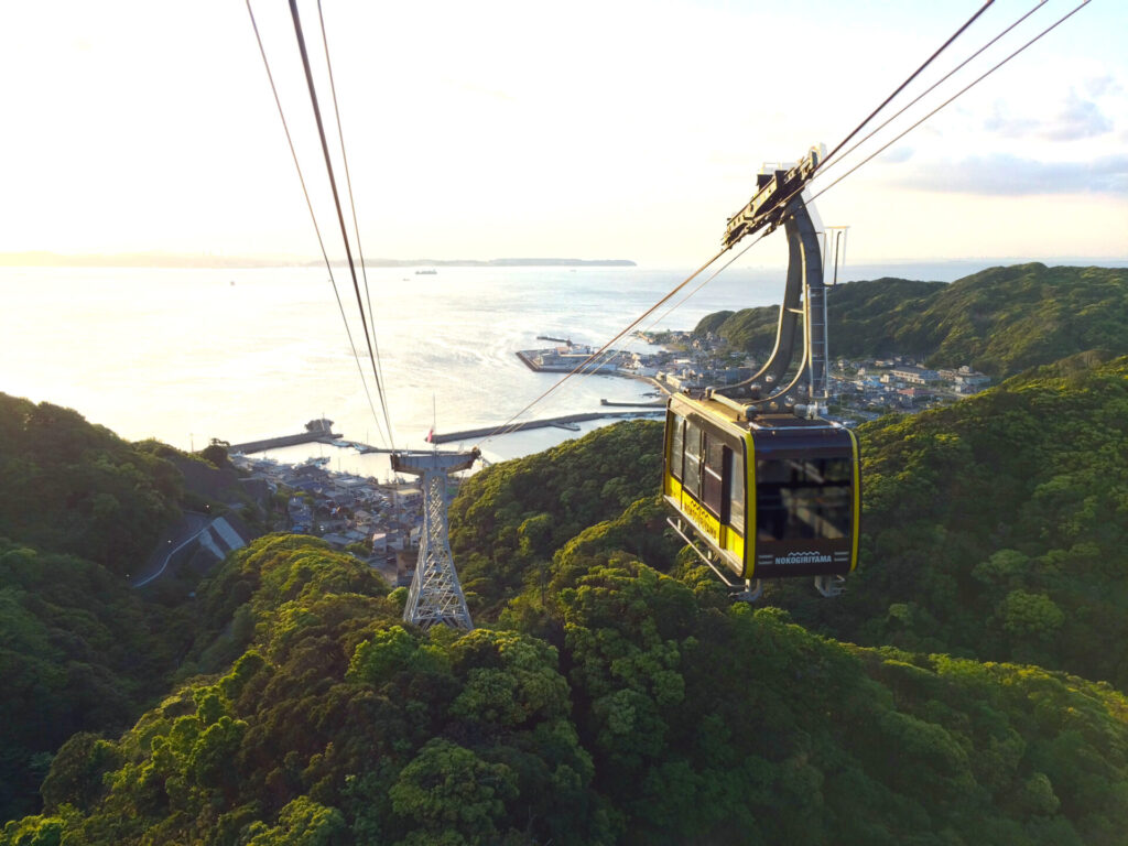 鋸山ロープウェーからの景色は絶景