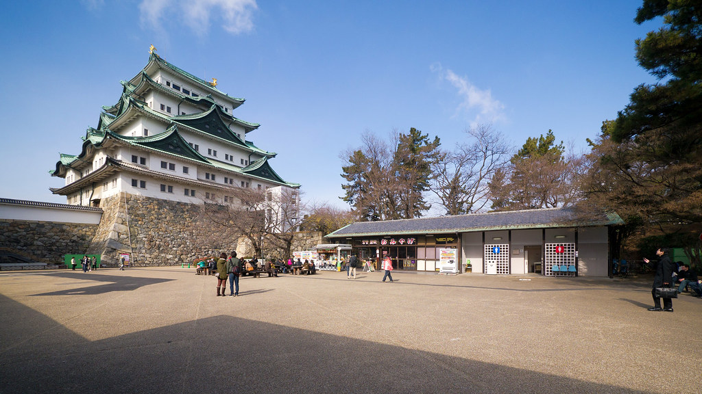 下から見上げた名古屋城