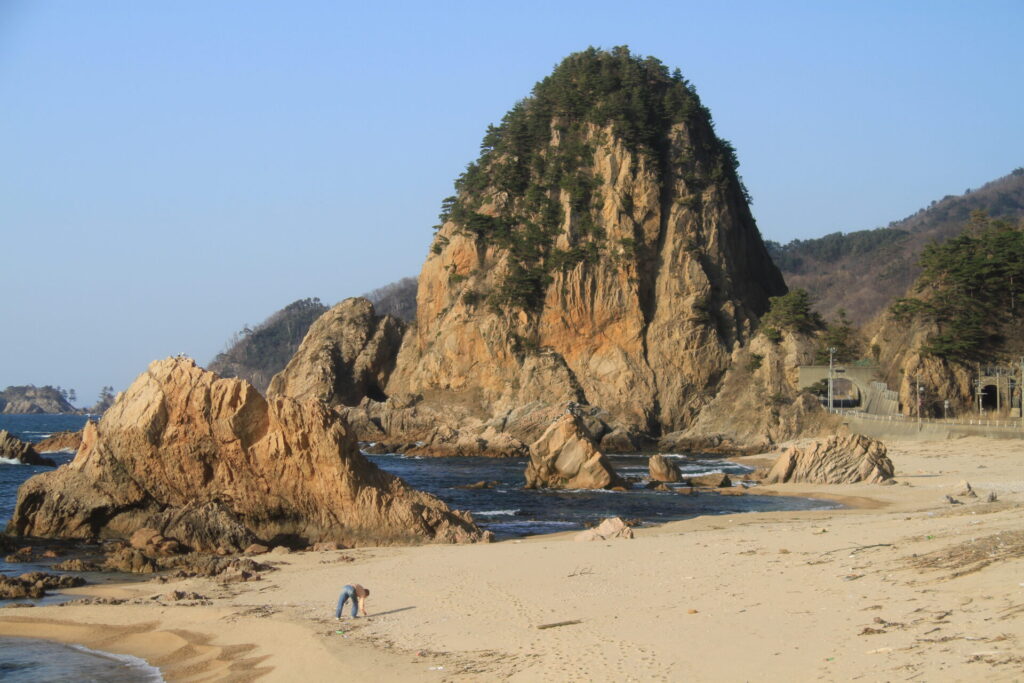 夕日で染まる笹川流れ