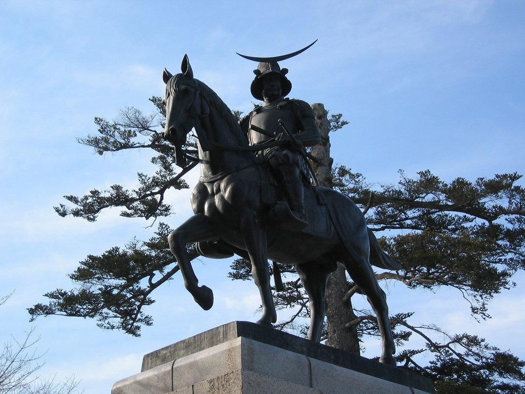 仙台城跡の伊達政宗像