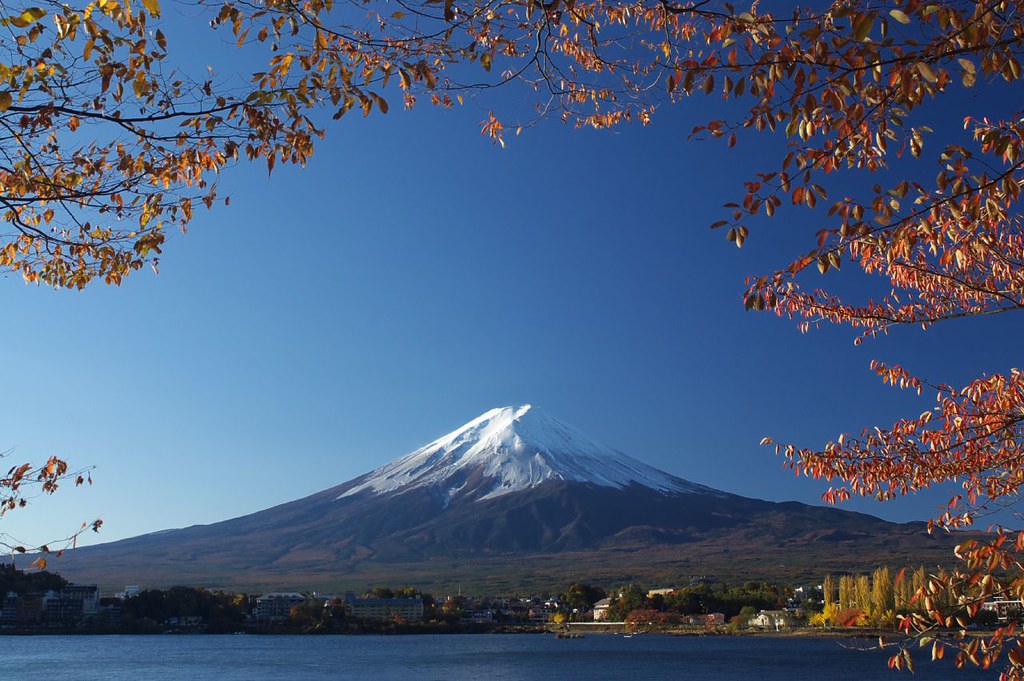 河口湖からの富士山