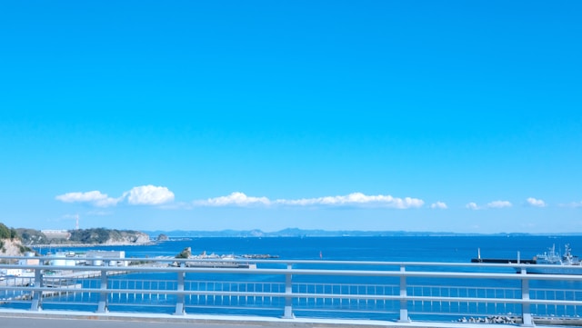 端から見える美しい景色