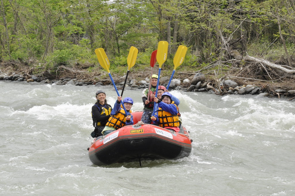 みなかみでラフティング