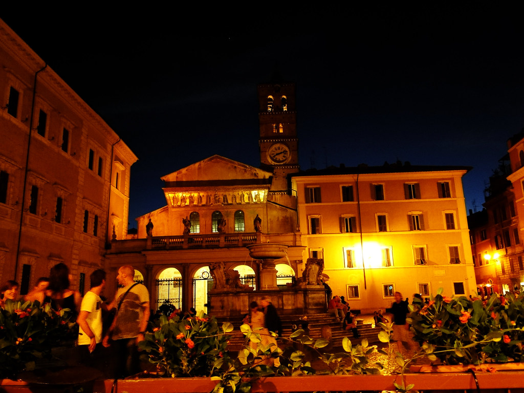 ローマの下町トラステヴェレを散策