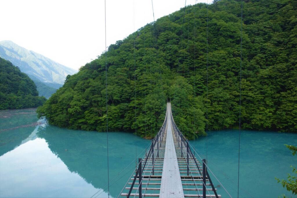 自然の美しさとスリルを味わえる畑薙大吊橋
