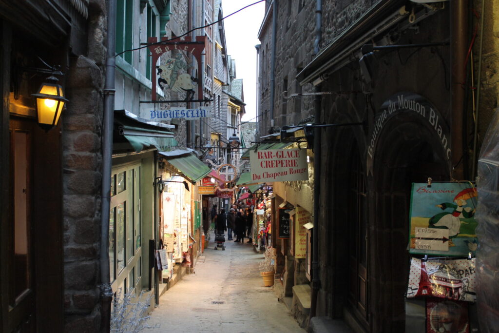 モンサンミッシェルの街並み