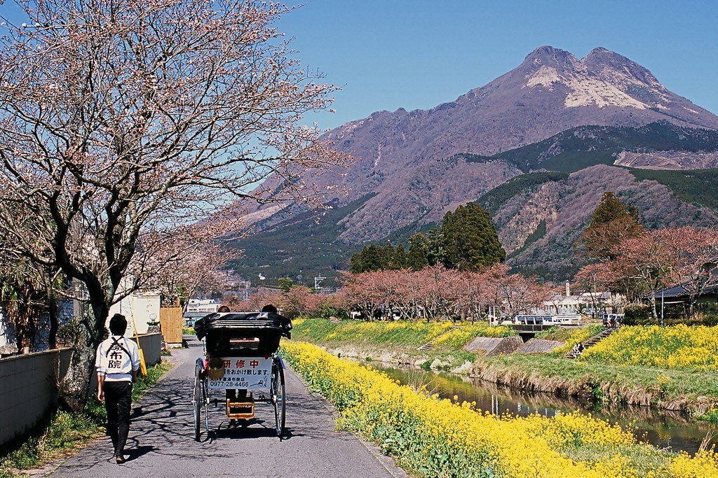 湯布院でおすすめスポットを散策中