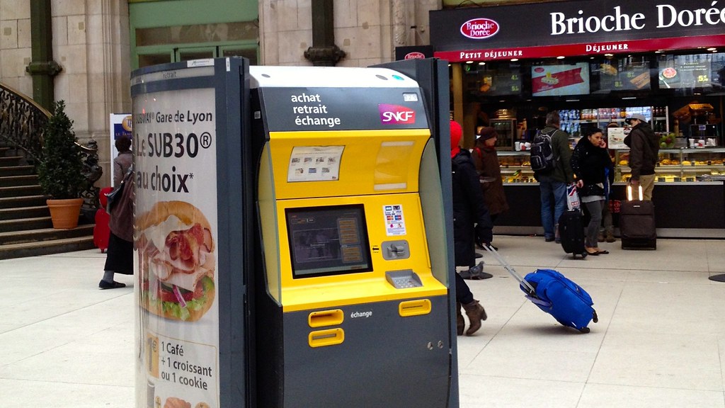 フランス国鉄(SNCF)の券売機