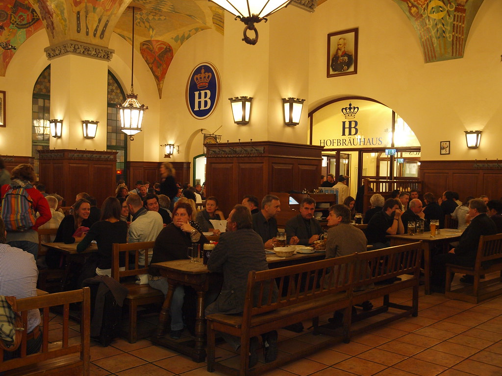 ホフブロイハウスの店内