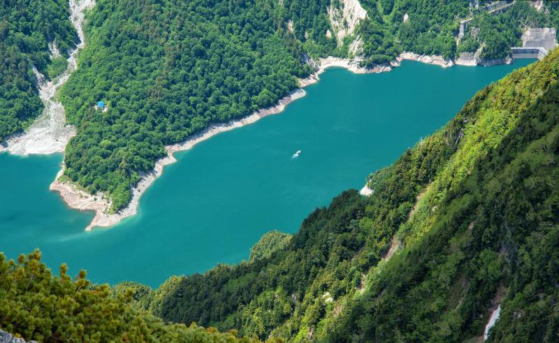 上空からみる黒部