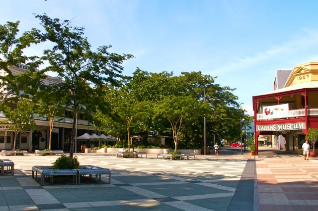 ケアンズ市内の街並み