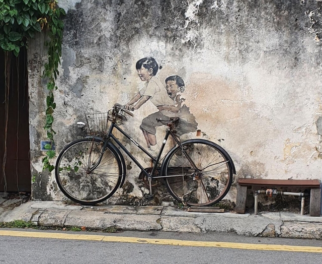 ジョージタウンのストリートアートの観光地