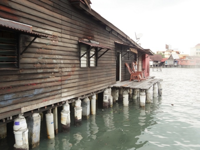ペナン島の水上集落