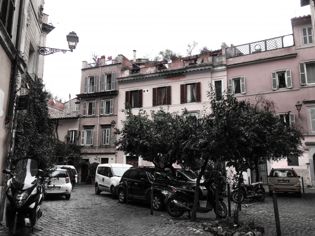 ローマの下町であるトラステヴェレ