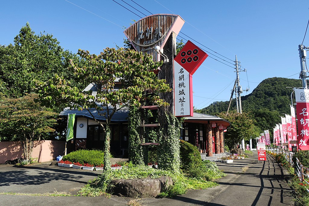 名胡桃城址の看板
