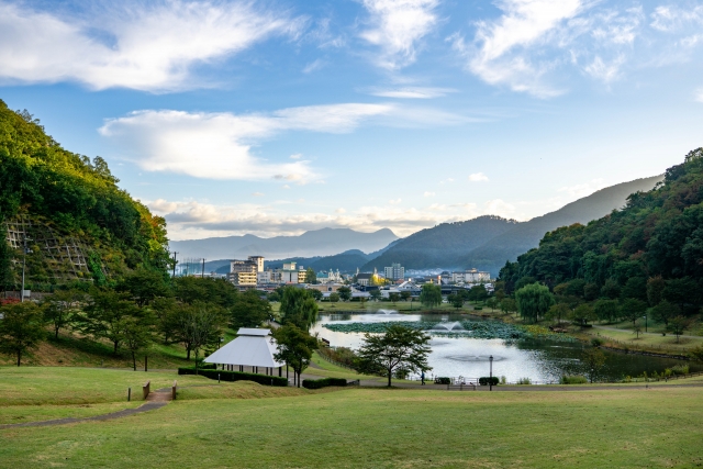 天童温泉街で温泉街の雰囲気を満喫