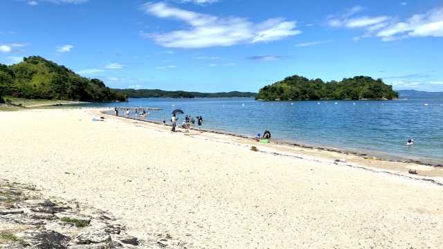 樋合海水浴場のパールサンビーチ
