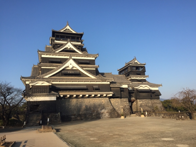 熊本の人気観光スポットである熊本城