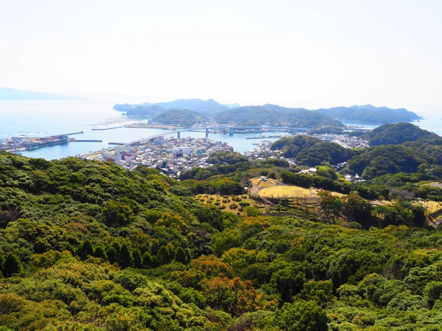 遠見山公園の展望台から見る景色