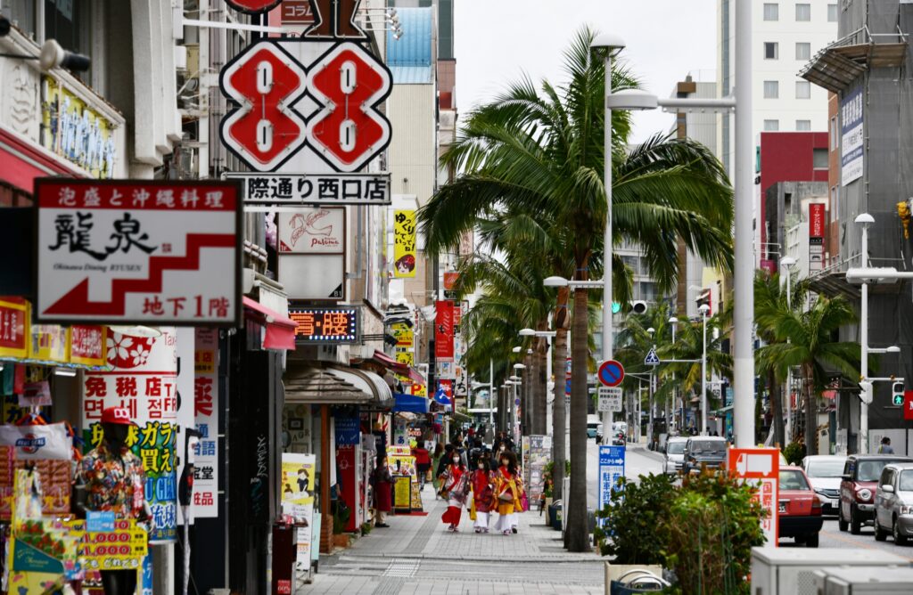 沖縄の国際通り