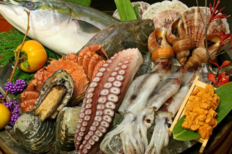 館山で楽しめる新鮮な海の幸のイメージ