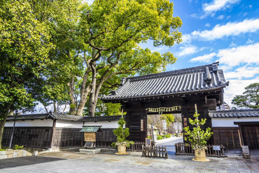 愛知名古屋の徳川園の大名庭園では冬景色も楽しめる