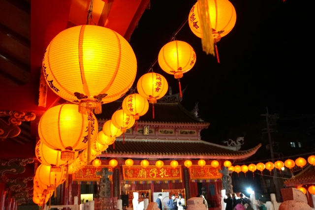 長崎観光で訪れたい夜の長崎孔子廟