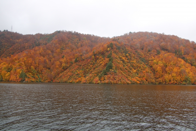 新潟県魚沼市に位置する美しい湖の奥只見湖