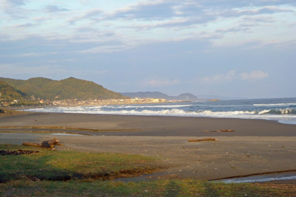 晩秋の房総の海岸