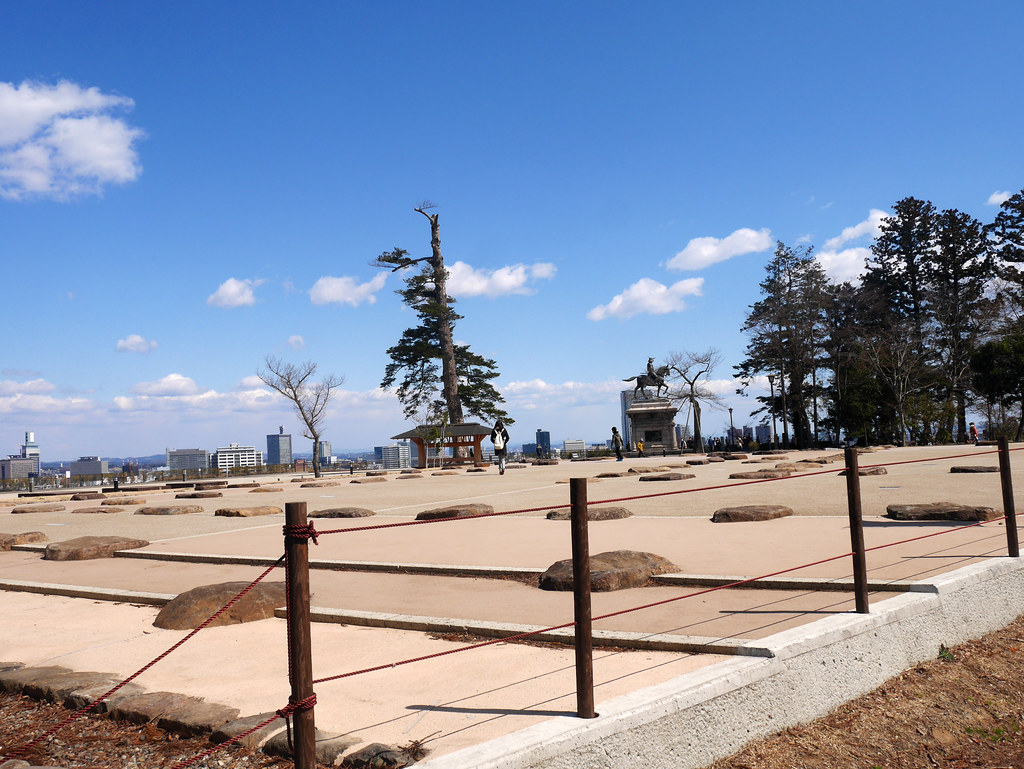 仙台市内を一望できる仙台城跡