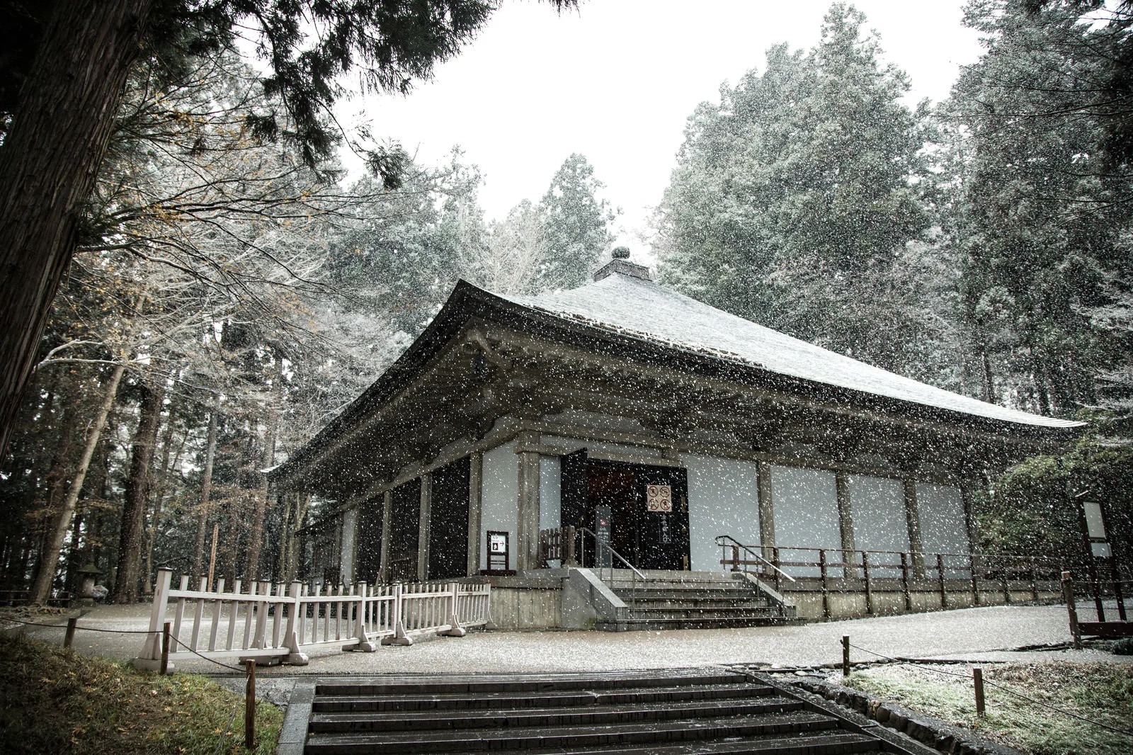 雪化粧の中尊寺　盛岡