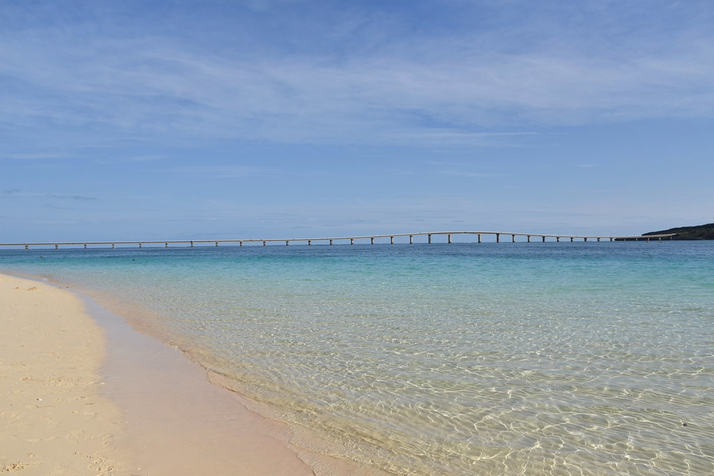 トゥリバー海浜公園内にある人工ビーチ・宮古サンセットビーチ