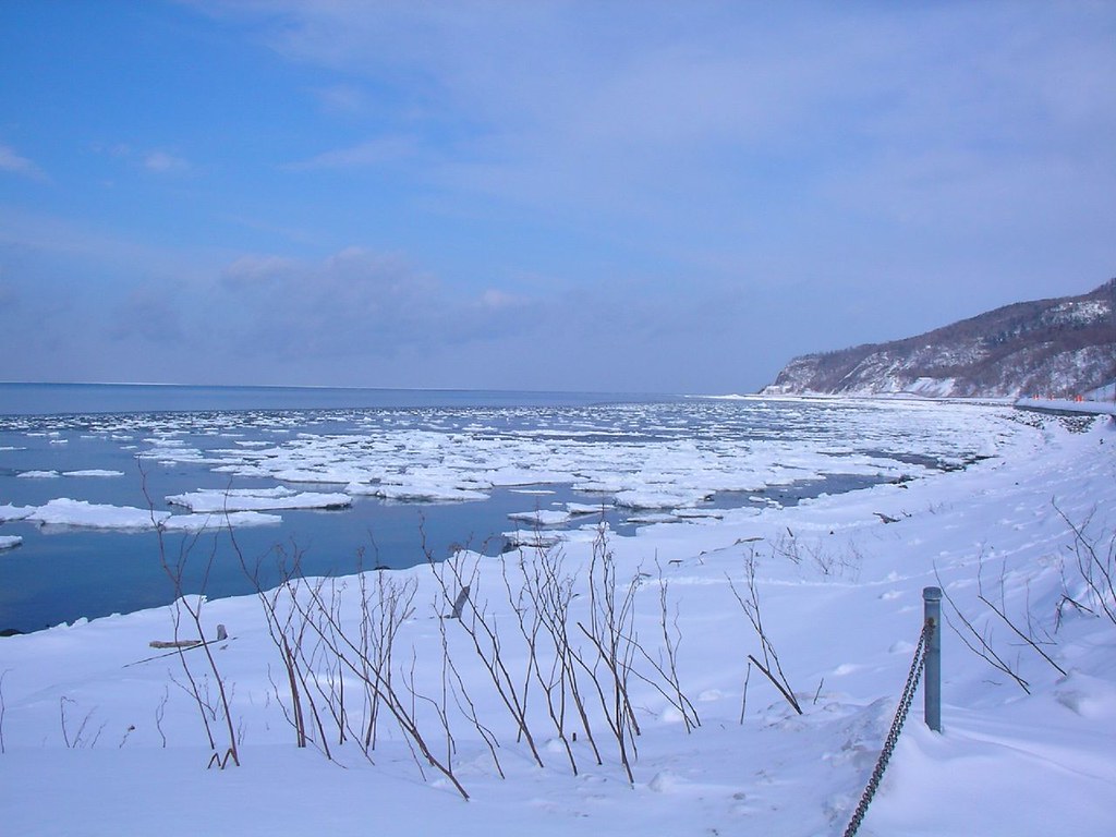冬の知床を観光