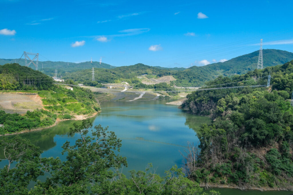 北摂観光おすすめ～安威川ダムの風景～