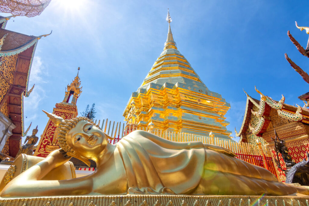 タイのウェルネスツーリズムで訪れたい、ドイ・ステープの寺院の景色