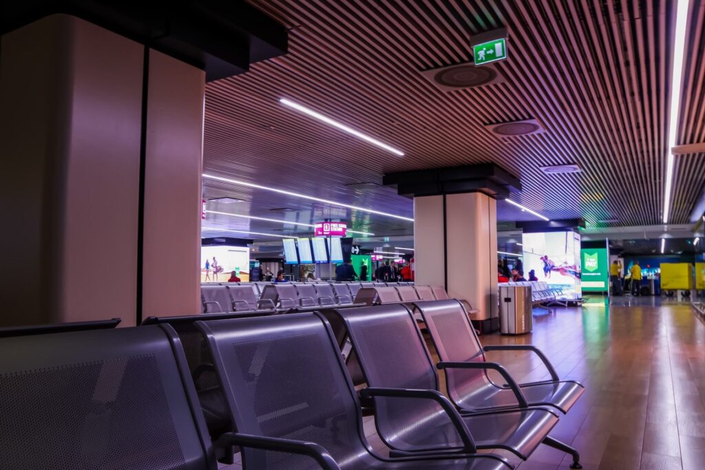 フィウミチーノ空港(イタリア ローマ)のロビー