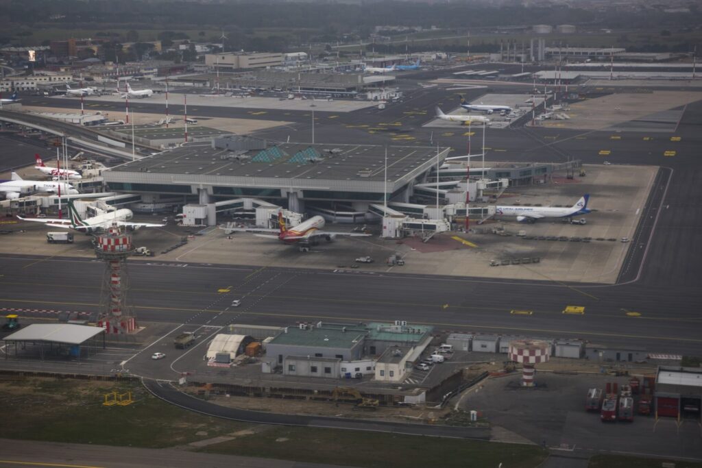 ローマの玄関口であるフィウミチーノ空港